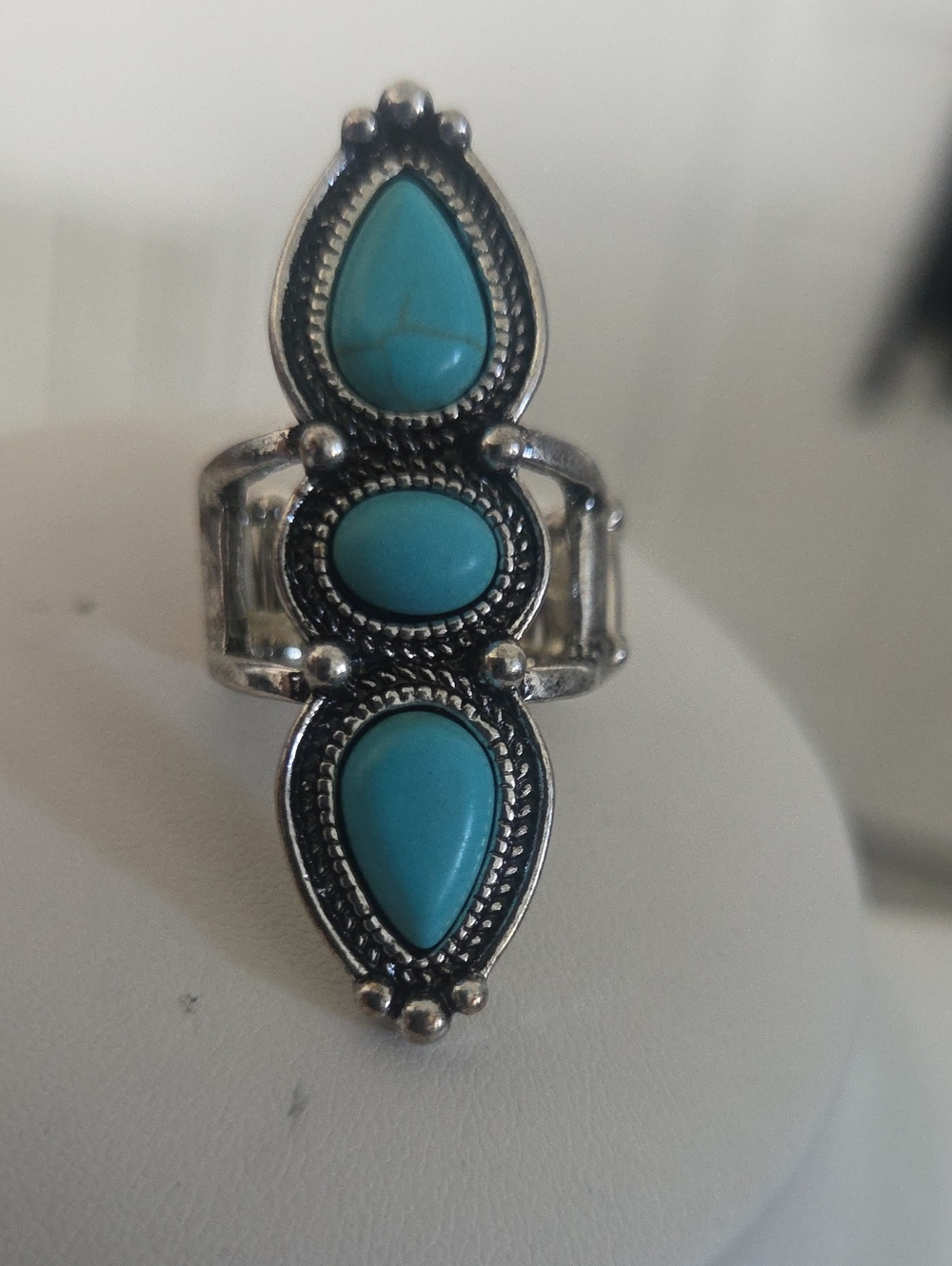 Paparazzi Calling All Chiefs Blue Ring NWT